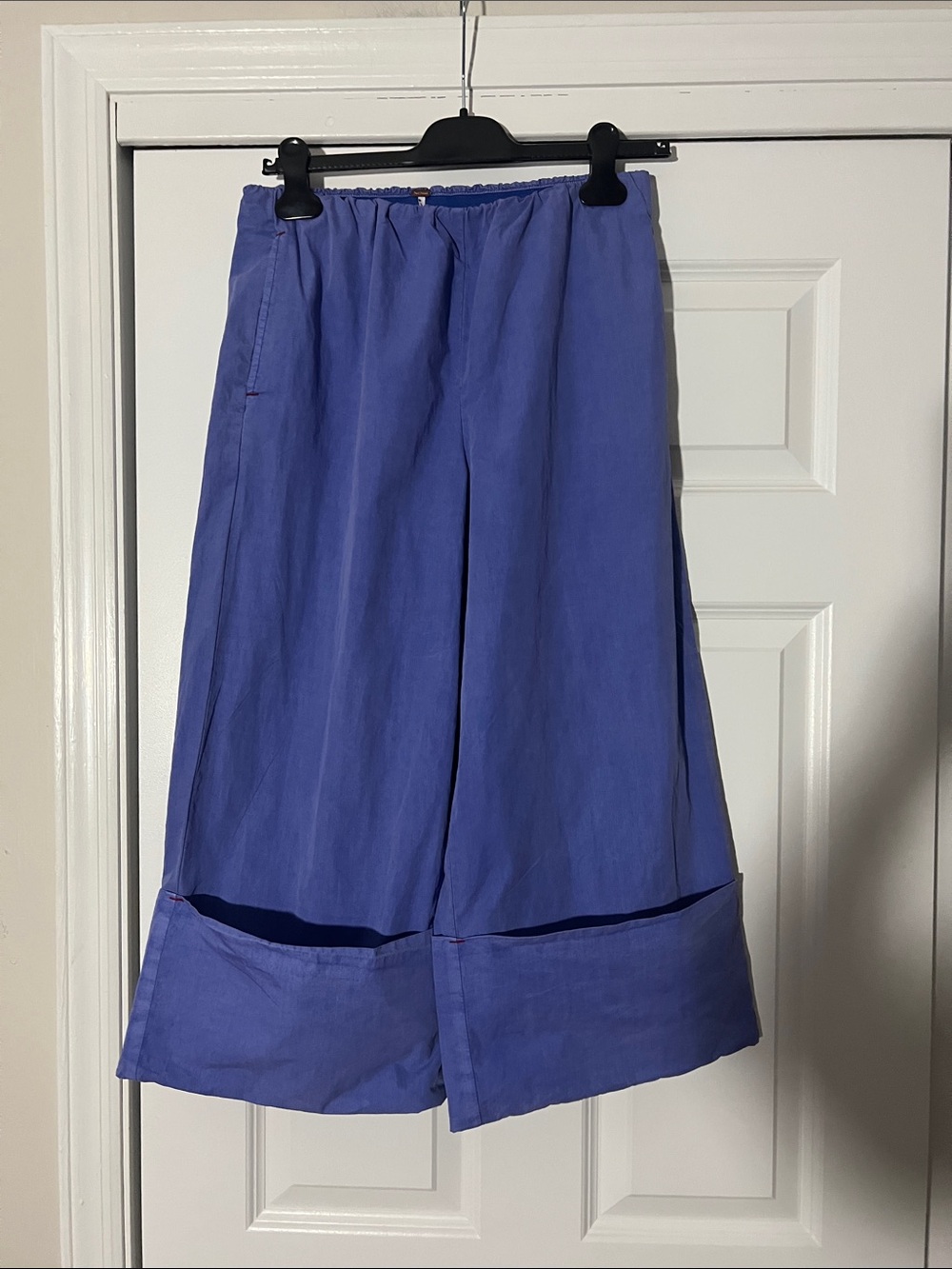 Free People Wide Leg Pants in Periwinkle Blue